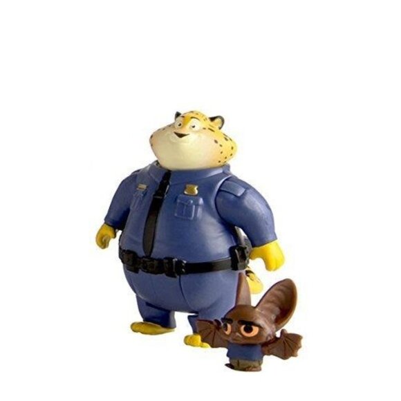 Disney 2016 Zootopia Clawhauser and Bat Eyewitness Figures by Tomy - Picture 2 of 4